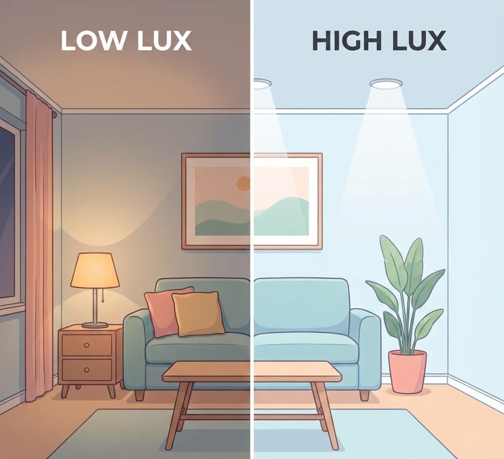 cara menghitung lux ruangan