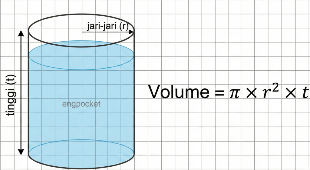 Rumus volume tabung