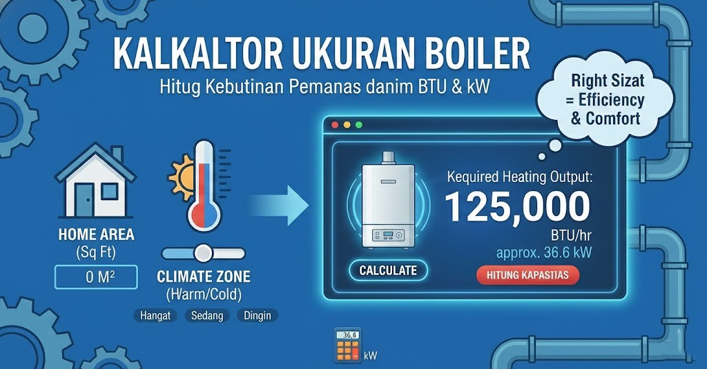 kalkulator ukuran boiler