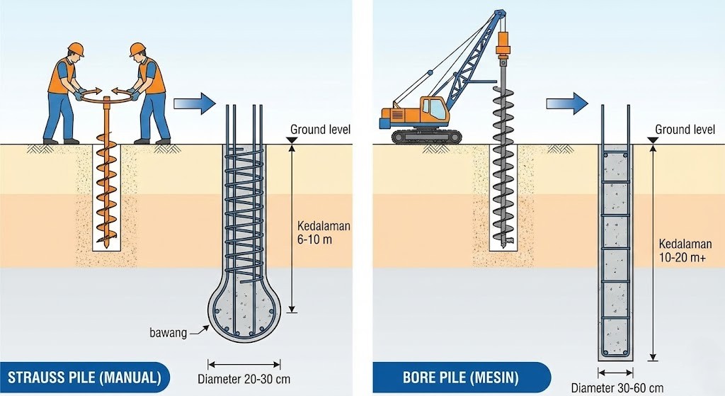 under reamed pile dwg