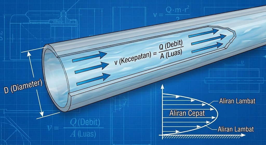 kecepatan aliran