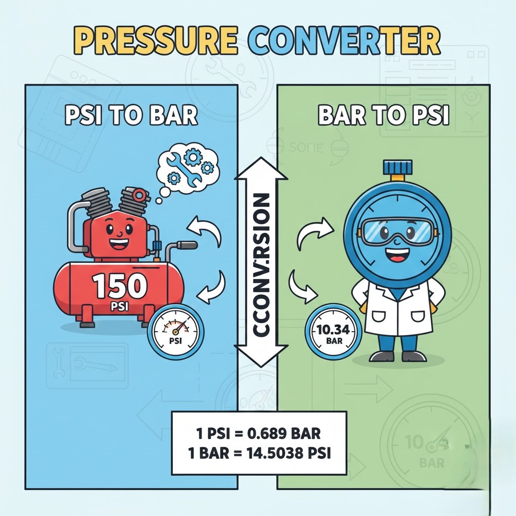 psi to bar calculator