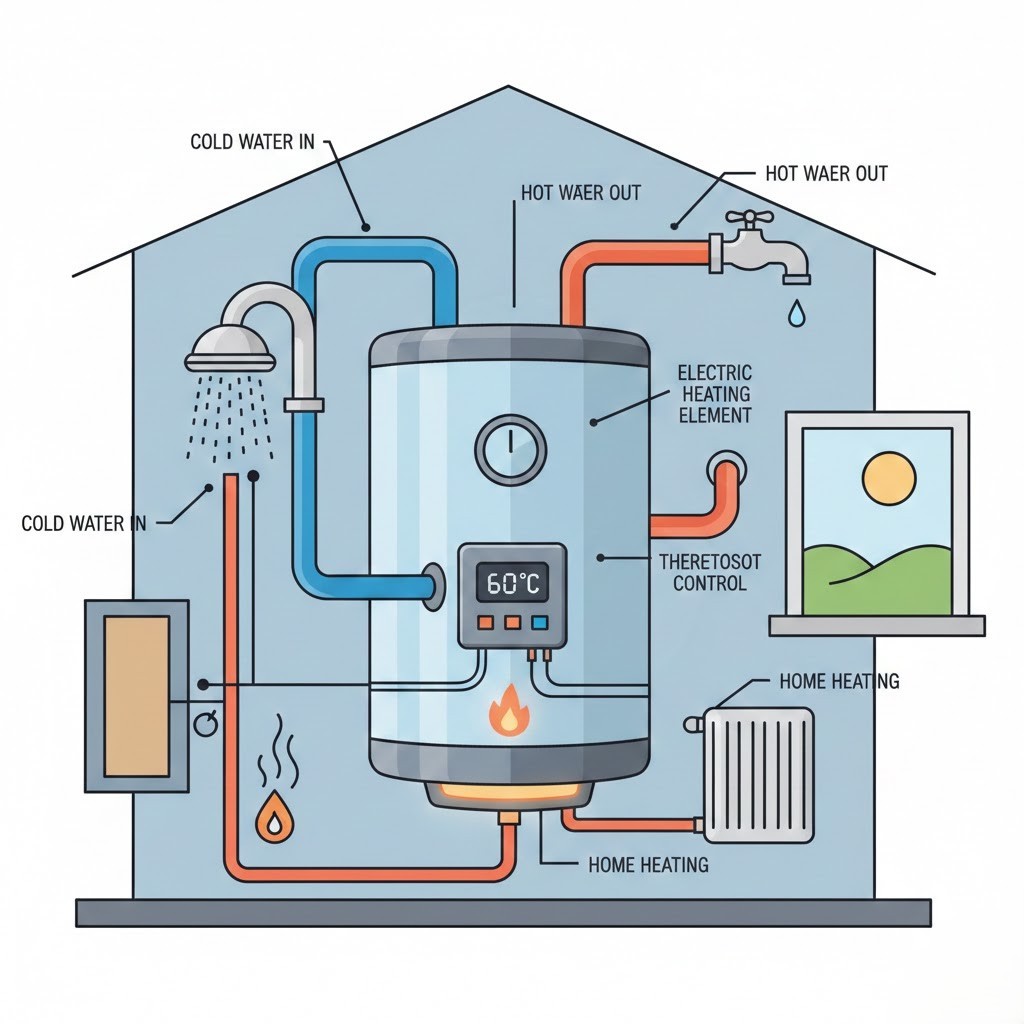 water heating calculator