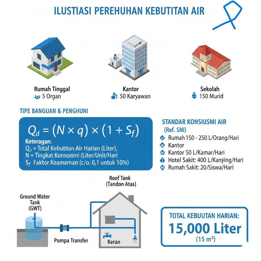 kalkulator kebutuhan air