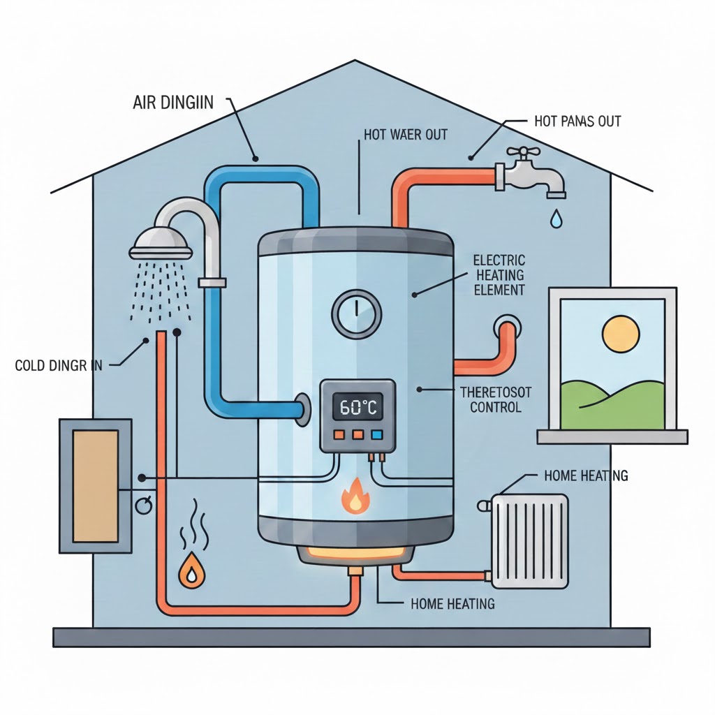 kapasitas water heater
