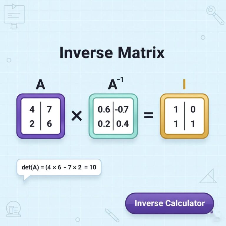 Inverse Matrix Calculator, How to Calculate I2x2 3x3 6x6